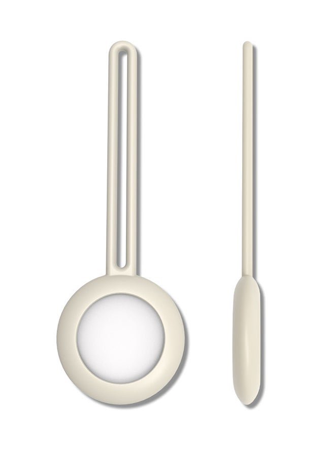FITME 2-Piece Silicone Long Case Set for Apple AirTag Black/Beige  - Image 4