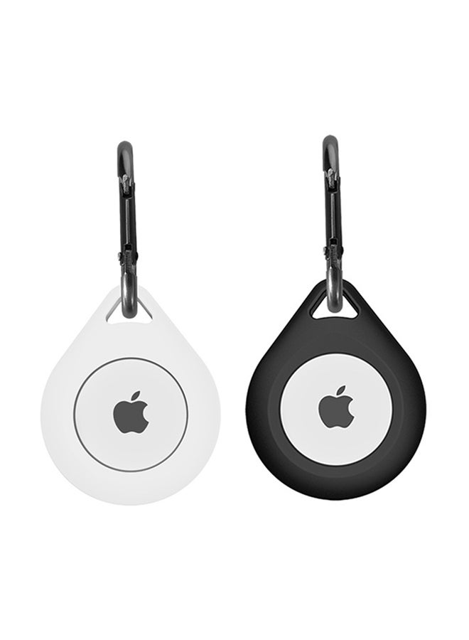 FITME - 2-Piece Silicone Case Set for Apple AirTag Black/White - Image 1