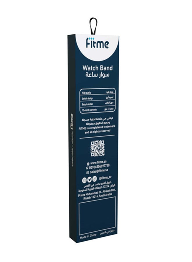 FITME Woven Fabric Band for Apple Watch 38/40/41mm Blue/White  - Image 3