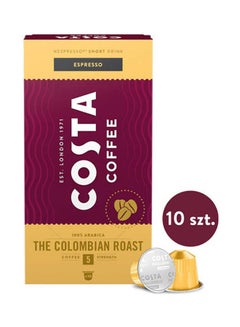The Columbian Roast Espresso Nespresso compatible 10 capsules 57grams Pack of 10