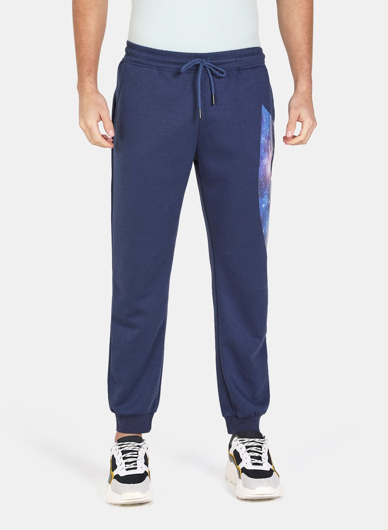 DRIP - Mid-Rise Drawstring Joggers Navy Blue - Image 1
