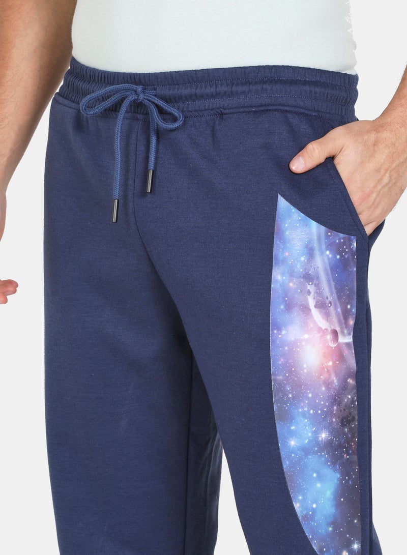 DRIP - Mid-Rise Drawstring Joggers Navy Blue - Image 1
