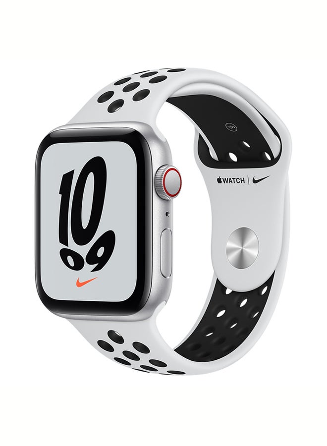 Apple Watch Nike SE-44 mm (GPS + Cellular) Silver Aluminium Case with Sport  Band Pure Platinum/Black | Best Price Egypt | Cairo, Giza