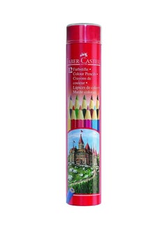 12-Piece Buntstifte Colour Pencil Red
