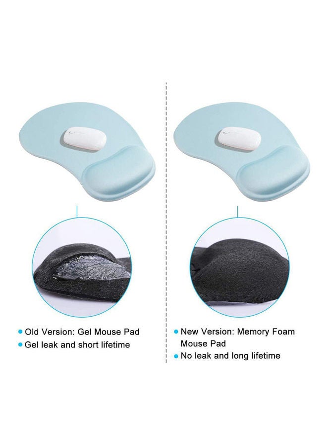 داتا زون لوحة ماوس مريحة مانعة للانزلاق بقاعدة من البولي يوريثان مع دعامة للمعصم . أزرق - Image 2