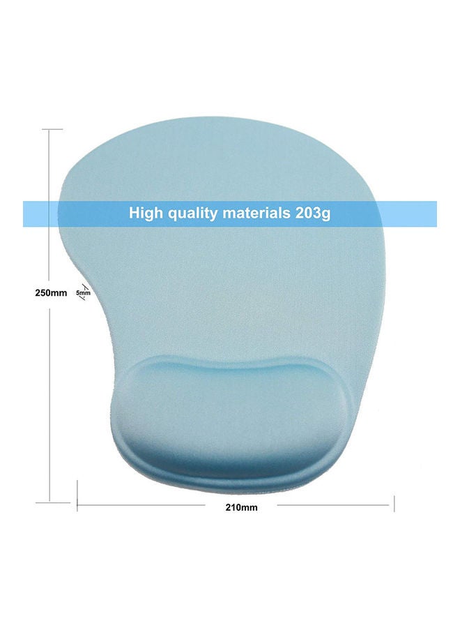 داتا زون لوحة ماوس مريحة مانعة للانزلاق بقاعدة من البولي يوريثان مع دعامة للمعصم . أزرق - Image 3