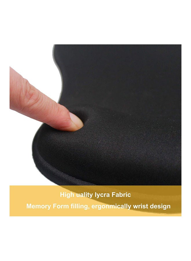 Datazone Mouse Pad Comes With Gel Wrist Support Black - Image 3