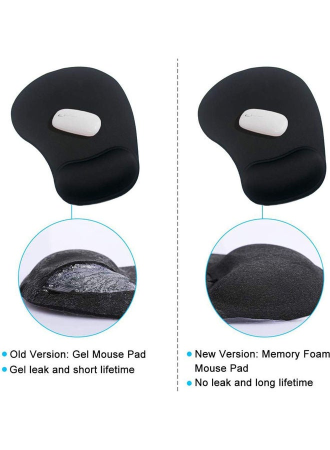 Datazone Mouse Pad Comes With Gel Wrist Support Black - Image 4