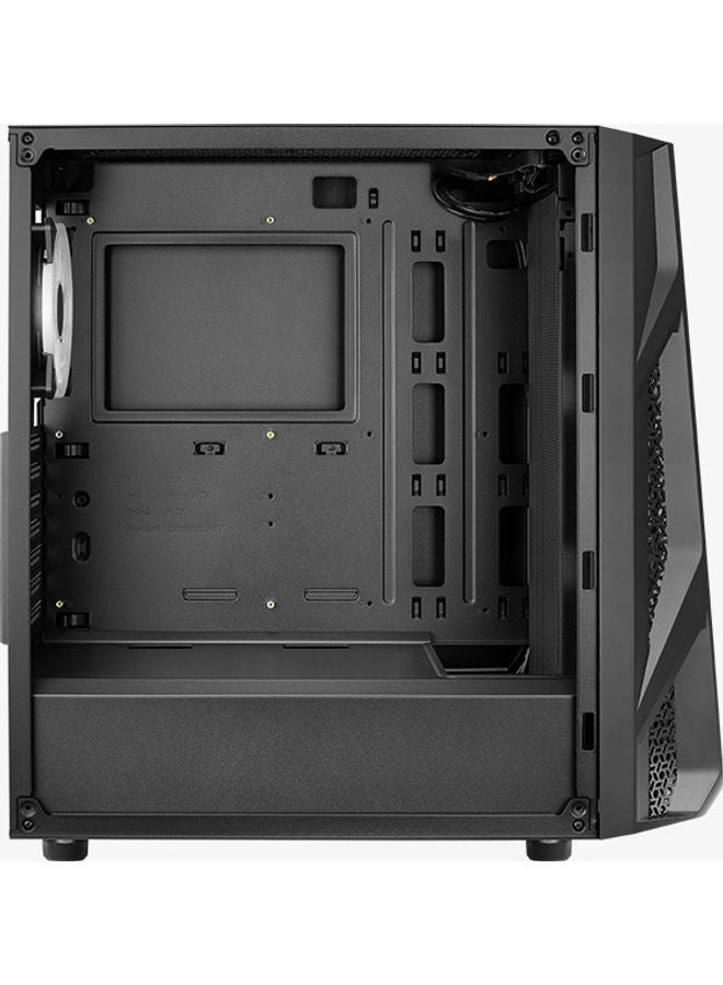 AeroCool - AirHawk Duo (Mesh) ARGB Mid Tower, Tempered Glass, 200mmx2 ARGB (Front), 120mmx1 ARGB (Rear) | AirHawk Duo-G-BK-v1 - Image 1