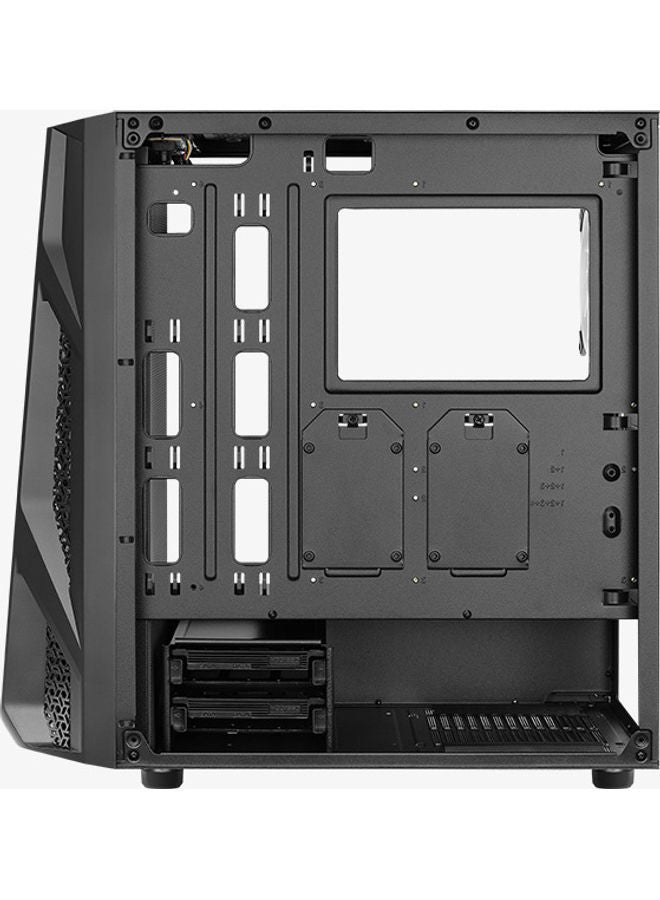 AeroCool - AirHawk Duo (Mesh) ARGB Mid Tower, Tempered Glass, 200mmx2 ARGB (Front), 120mmx1 ARGB (Rear) | AirHawk Duo-G-BK-v1 - Image 1