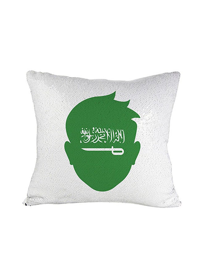 MEC Printed Decorative Pillow White 40x40cm