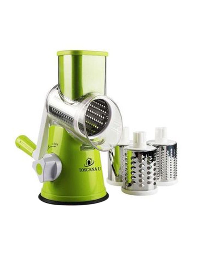 Manual Fruit Cutter Green/Silver/White 26x11.5x24cm  - Image 1