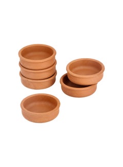 إليزي طقم أوعية طينية مكون من 6 قطع بني 12.5x4سم  - Image 3