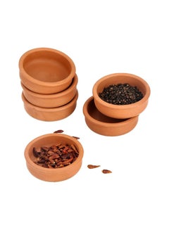 إليزي طقم أوعية طينية مكون من 6 قطع بني 12.5x4سم  - Image 2