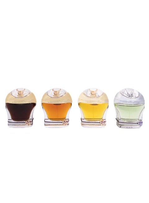 Pack Of 4 Shay Lusive Gift Set Arqa Shay (30ml), Amyaz Shay (30ml), Ahla Shay (30ml), Aghla Shay (30ml)grams