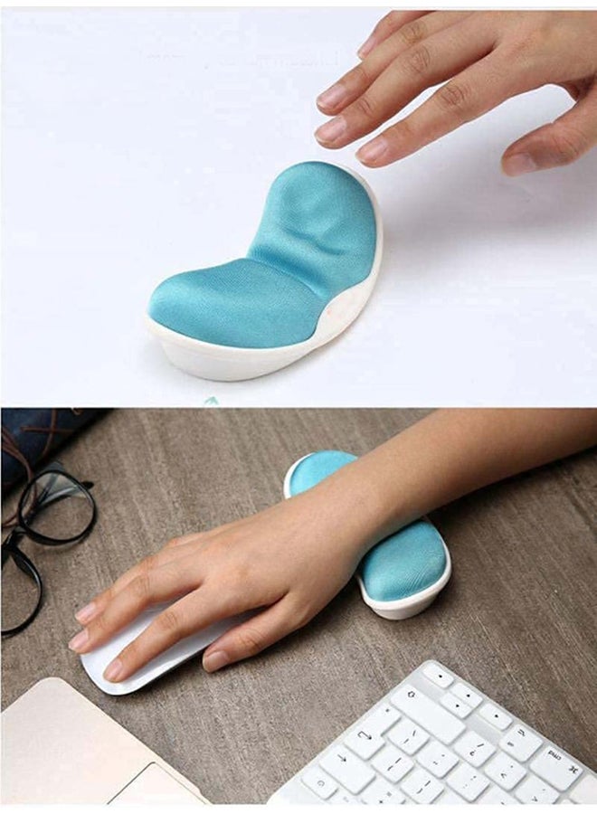 Mouse Wrist Rest Pad For Office/Gaming/Computer/Laptop/Mac Light Blue