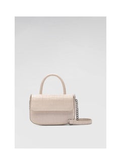 Top Handle Satchel Beige