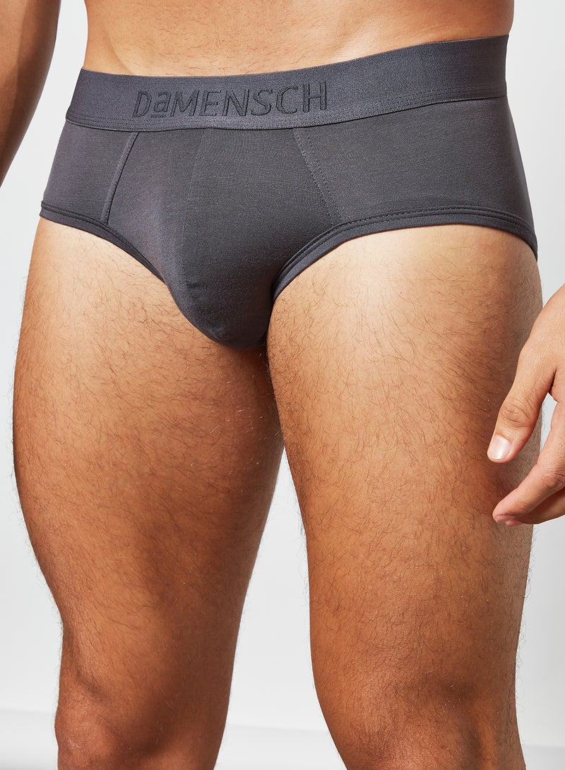 DEO-SOFT Deodorizing Micro-Modal Solid Briefs (Pack of 2) Multicolour