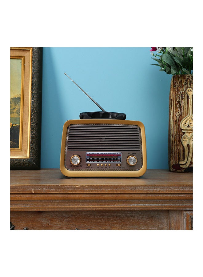 Portable Retro FM/AM/SW 3 Band With Mp3 Player And Bluetooth Radio YS-3199BT Black - Image 5