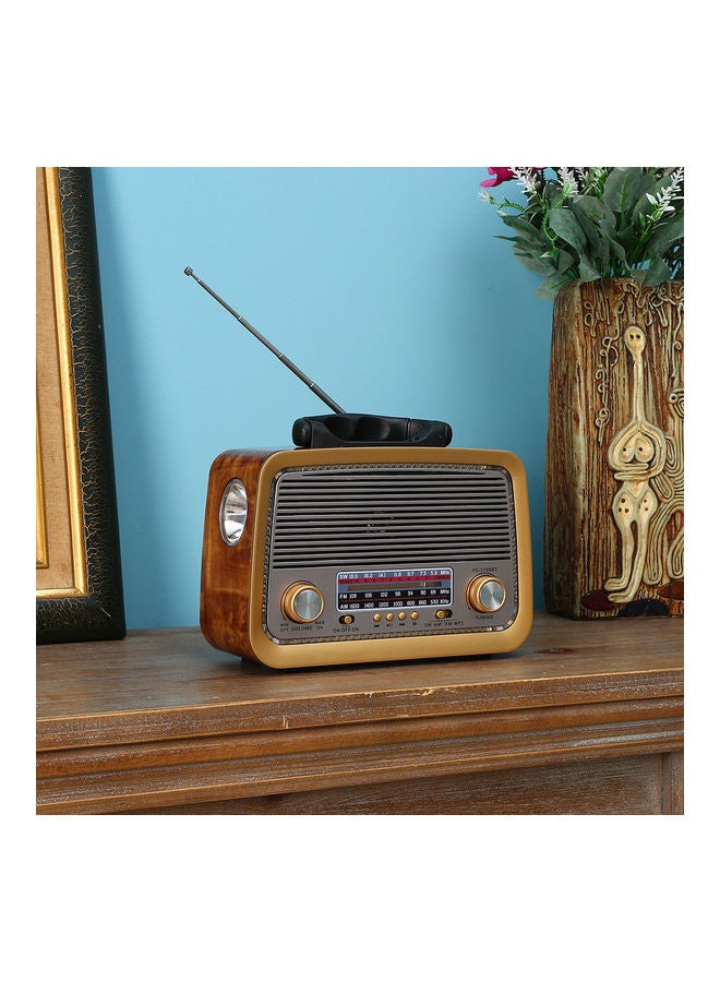 Portable Retro Style FM/AM/SW 3 Band With Mp3 Player And Bluetooth Radio YS-3199BT Multicolour - Image 3