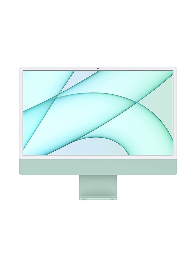 Apple - iMac All In One Desktop With 24-Inch Retina 4.5K Display: M1 Chip With 8‑Core CPU And 8‑Core GPU Processer/8GB RAM/256GB SSD/Integrated Graphics English Green - Image 1