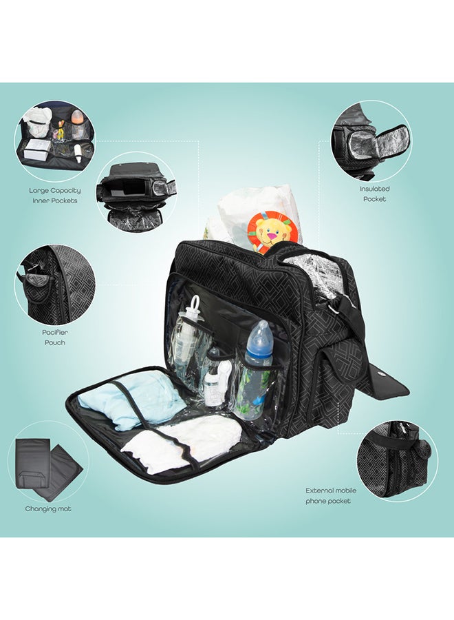 مون حقيبة ماسنجر فوريفر للوازم الأطفال - أسود - Image 3