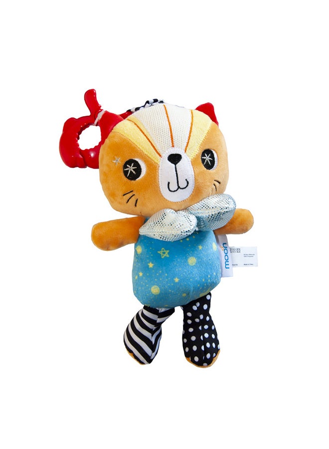 Moon Cat Pull String Musical Toy, 0+ Months 32x15x7cm - Image 1
