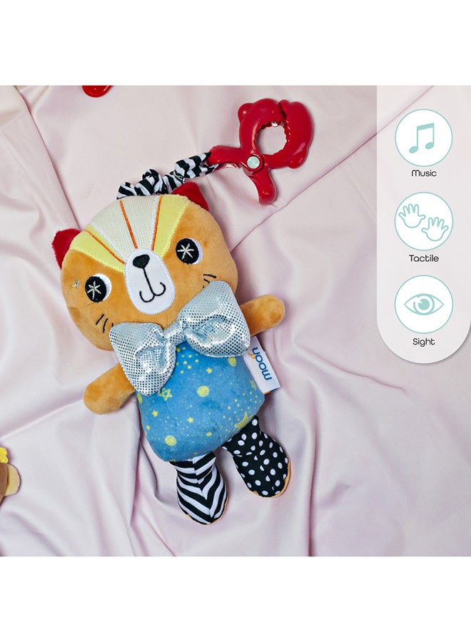 Moon Cat Pull String Musical Toy, 0+ Months 32x15x7cm - Image 3