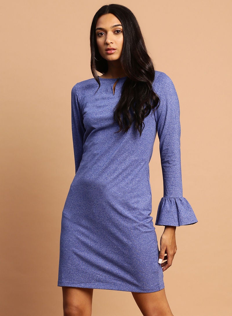 Aila Casual Mini Dress Blue  - Image 1
