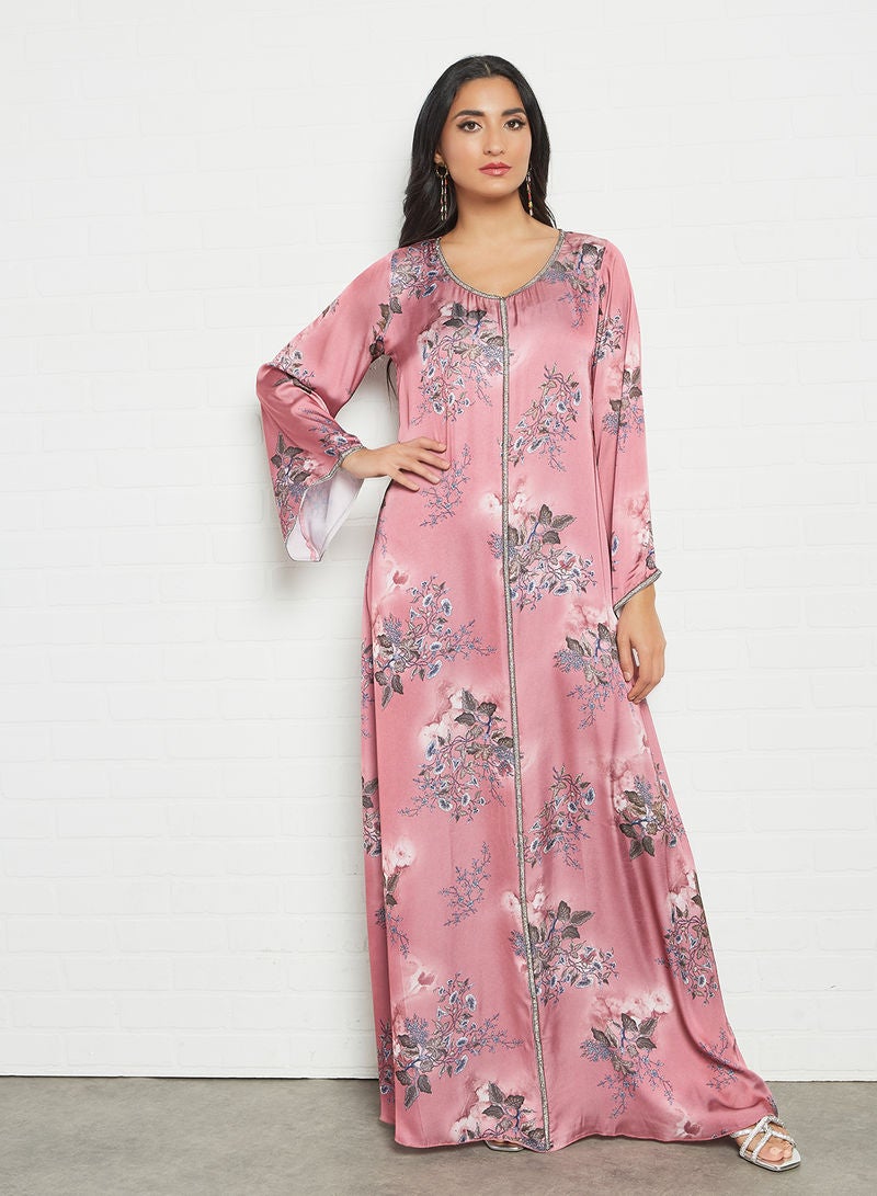 RVVIVA - Floral Printed Kaftan Multicolour - Image 1