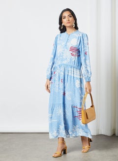 DESERT COVE FASHION Button Up Floral Print Maxi Dress Multicolour  - Image 3