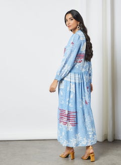 DESERT COVE FASHION Button Up Floral Print Maxi Dress Multicolour  - Image 2