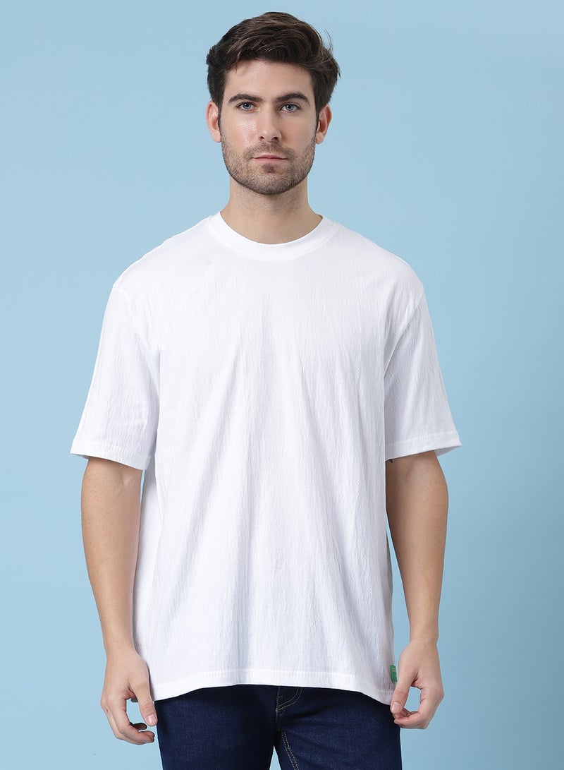 Crew Neck Palin T-Shirt White