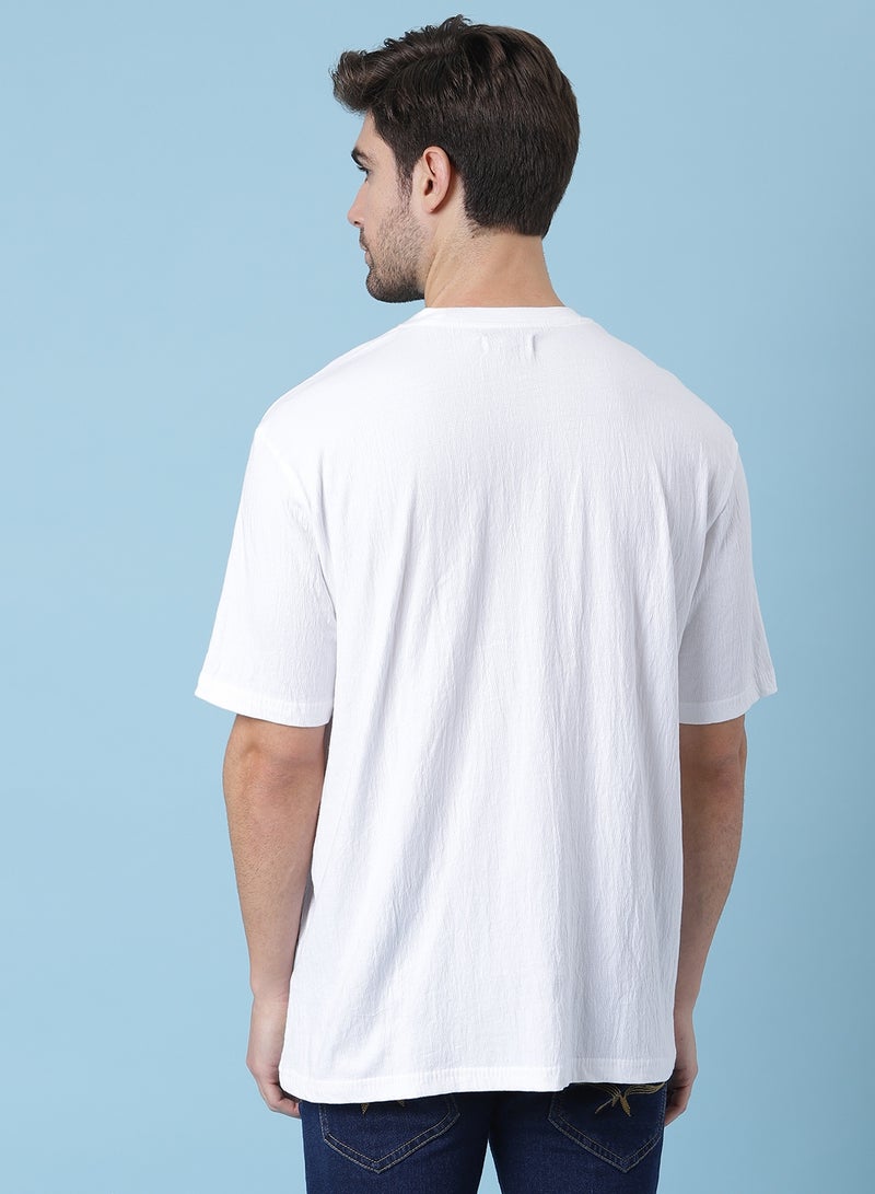 Crew Neck Palin T-Shirt White