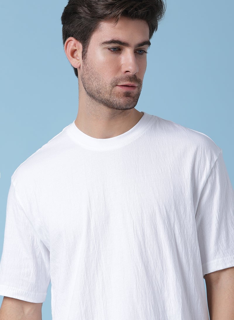 Crew Neck Palin T-Shirt White
