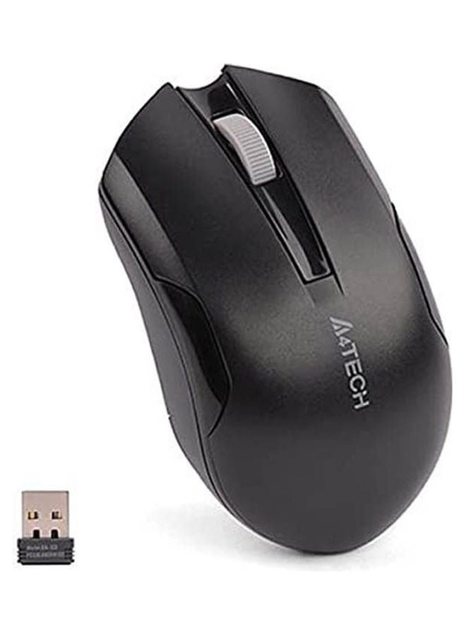 A4TECH - G3-200Ns Silent Wireless Mouse -10:15M Range Black - Image 1