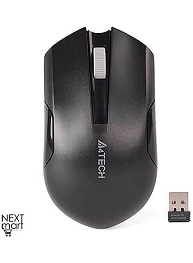 A4TECH - G3-200Ns Silent Wireless Mouse -10:15M Range Black - Image 1