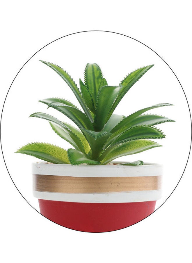 DRAMA HOME 2-Piece Artificial Plant With Pot Multicolour 17x8x5cm  - Image 2