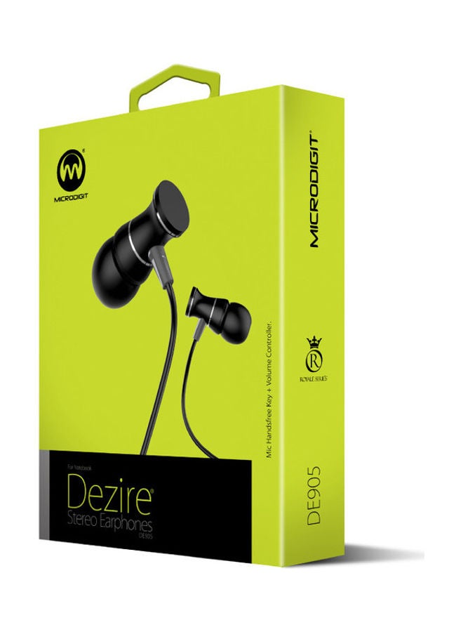 ميكرو ديجيت سماعة أذن داخلية ستيريو سلكية ديزاير DE905/BL أسود. - Image 2