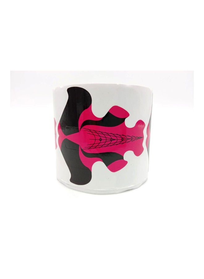 Elite Fish Design Acrylic Nail Form Sticker Roll Pink/Black - Image 3