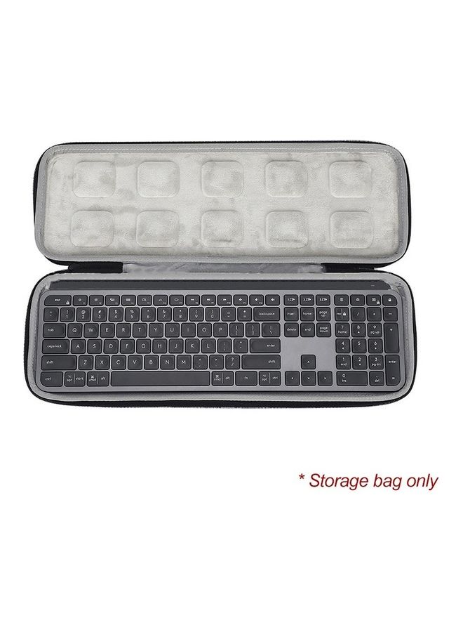 Portable Travel Keyboard Protection Bag For Logitech MX Keys Advanced Black