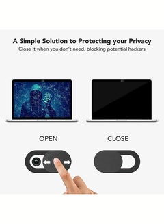 O Ozone Pack of 8 Camera Cover Webcam Slider Compatible for MacBook, Laptops, Webcams, Cell Phones Black  - Image 4