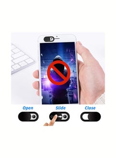 O Ozone Pack of 8 Camera Cover Webcam Slider Compatible for MacBook, Laptops, Webcams, Cell Phones Black  - Image 5