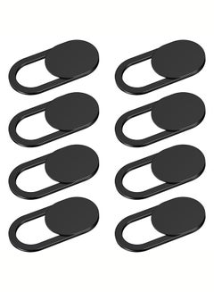 O Ozone Pack of 8 Camera Cover Webcam Slider Compatible for MacBook, Laptops, Webcams, Cell Phones Black  - Image 1