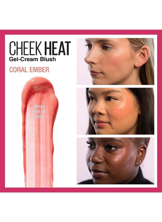 MAYBELLINE NEW YORK - Cheek Heat Gel-Cream Blush Coral Ember - Image 1