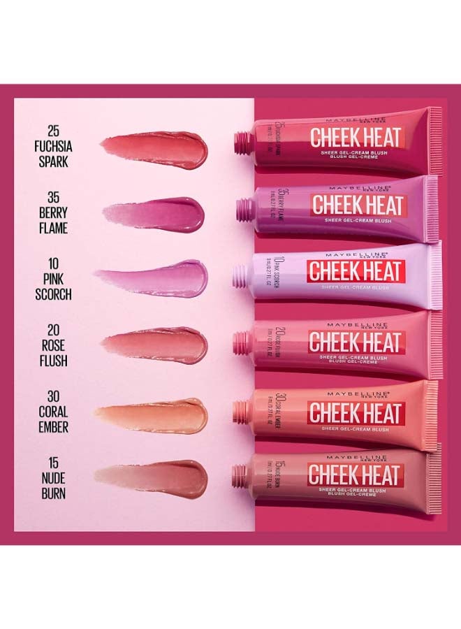 MAYBELLINE NEW YORK - Cheek Heat Gel-Cream Blush Coral Ember - Image 1