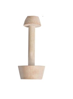 Liying Double Sided Wooden Pastry Tamper Mould Brown 14.5cm  - Image 1