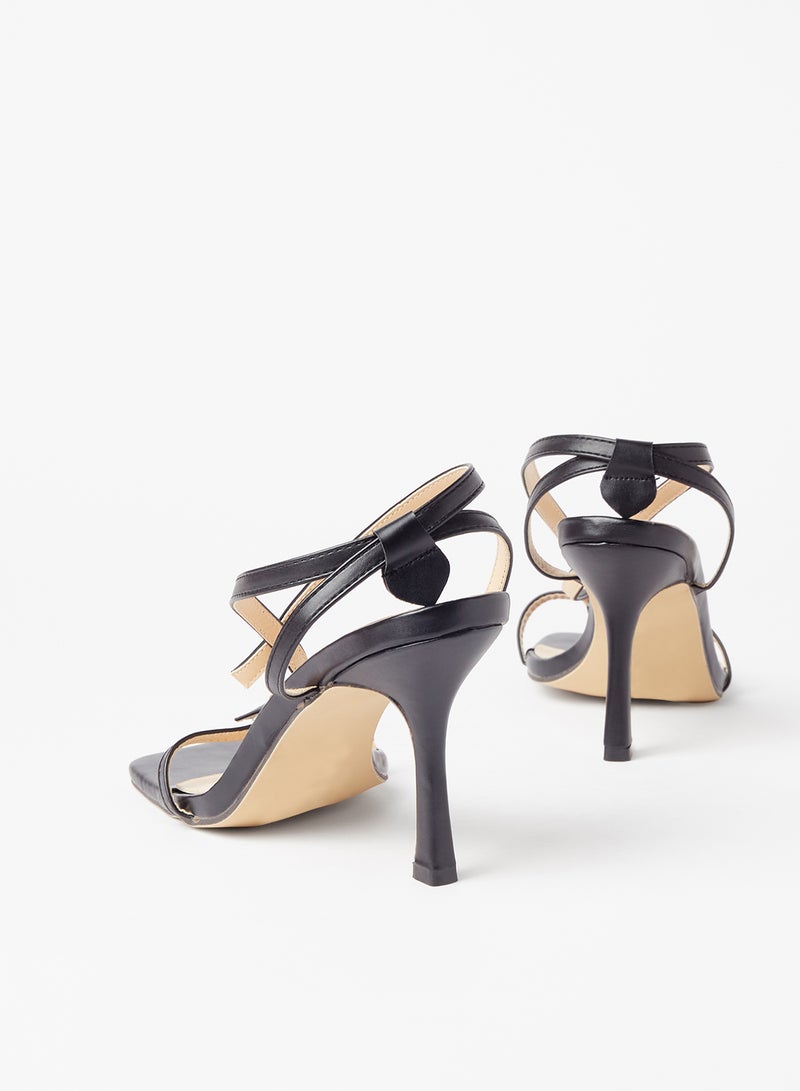 LABEL RAIL - Square Toe Sandals Black - Image 1