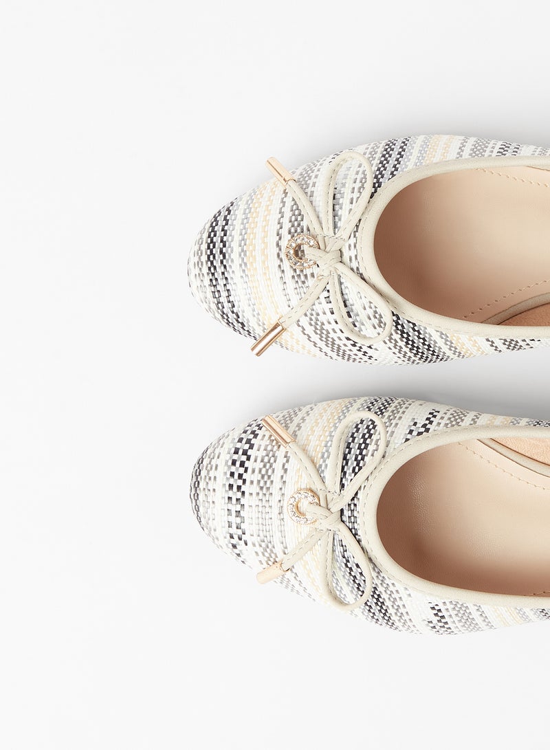 Cobblerz - Bow Detail Ballerina Multicolour - Image 1
