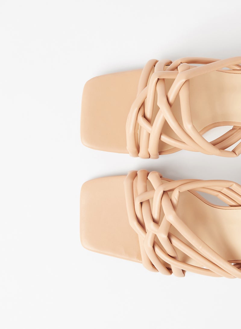 LABEL RAIL - Padded Strappy Sands Peach - Image 1